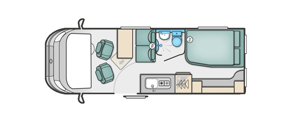 Layout of Swift Select Campervan